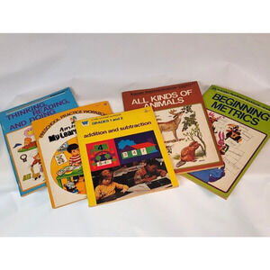 1954 Preschool Grades One Two Three Golden Readiness Readiness Workbooks Whitman